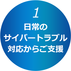 日常のサイバートラブル対応からご支援